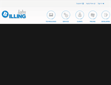 Tablet Screenshot of billinglabs.com